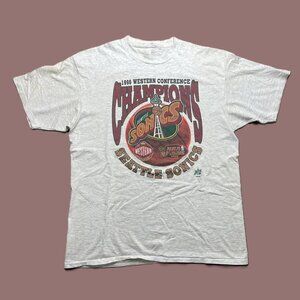 Seattle Sonics 1996 Western Division Champs Basketball T-Shirt Unisex Tee